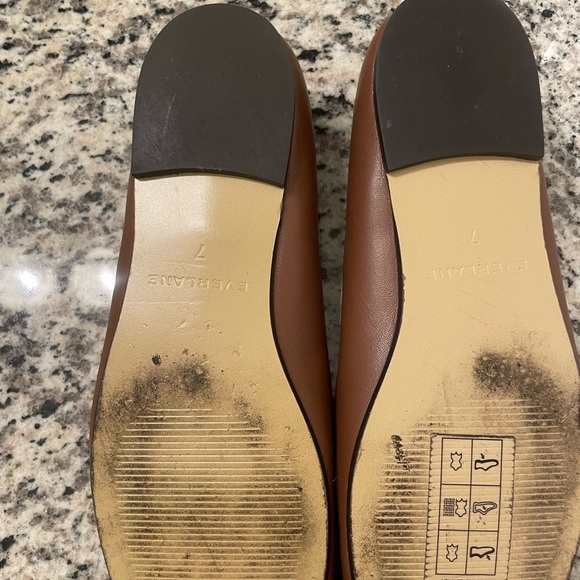 Everlane Tan Leather Flats - Picture 4 of 4